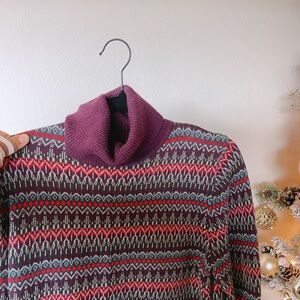 Colorful Turtleneck Sweater